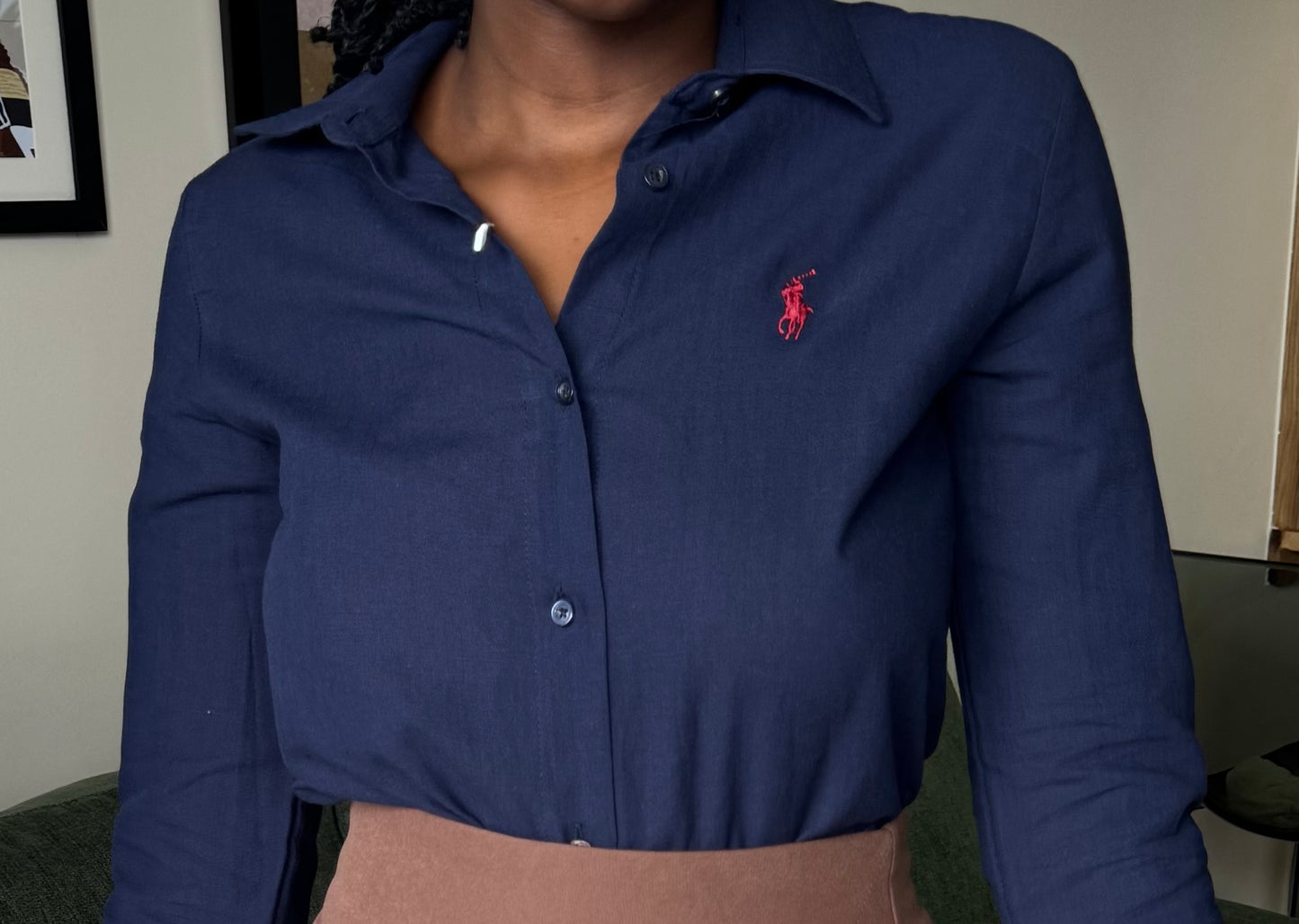 Polo Slim-fit Linen Shirt