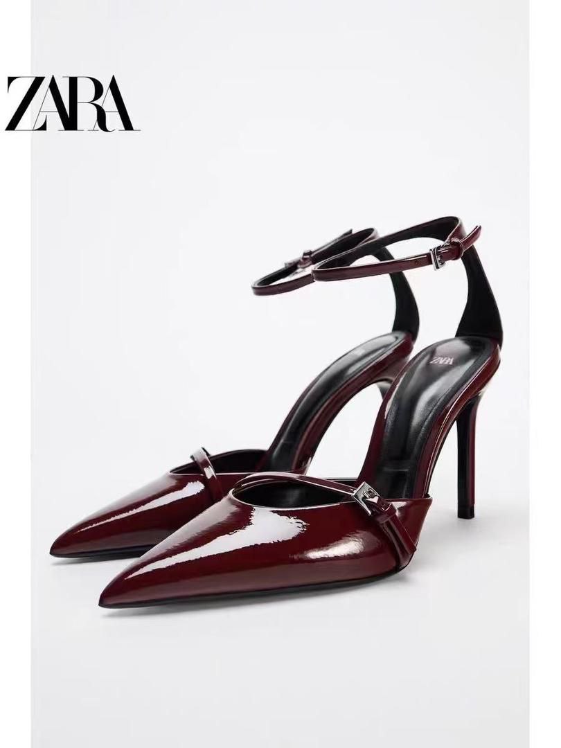 Maroon Strappy Heels