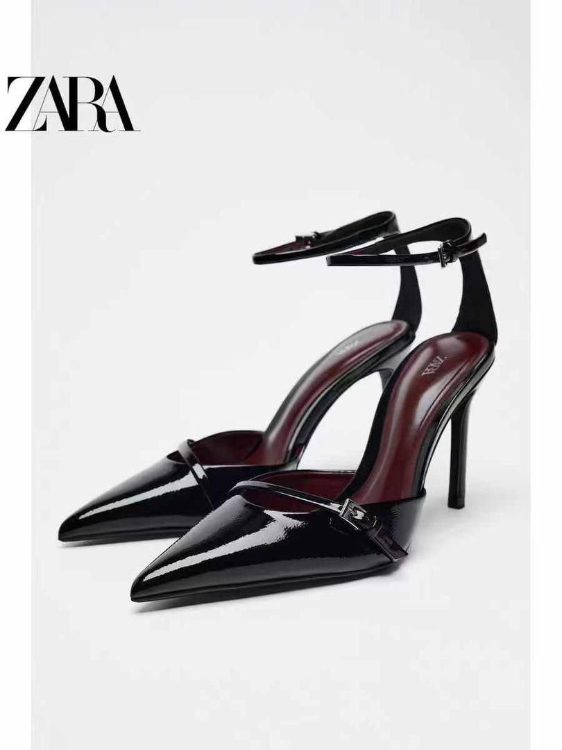Maroon Strappy Heels