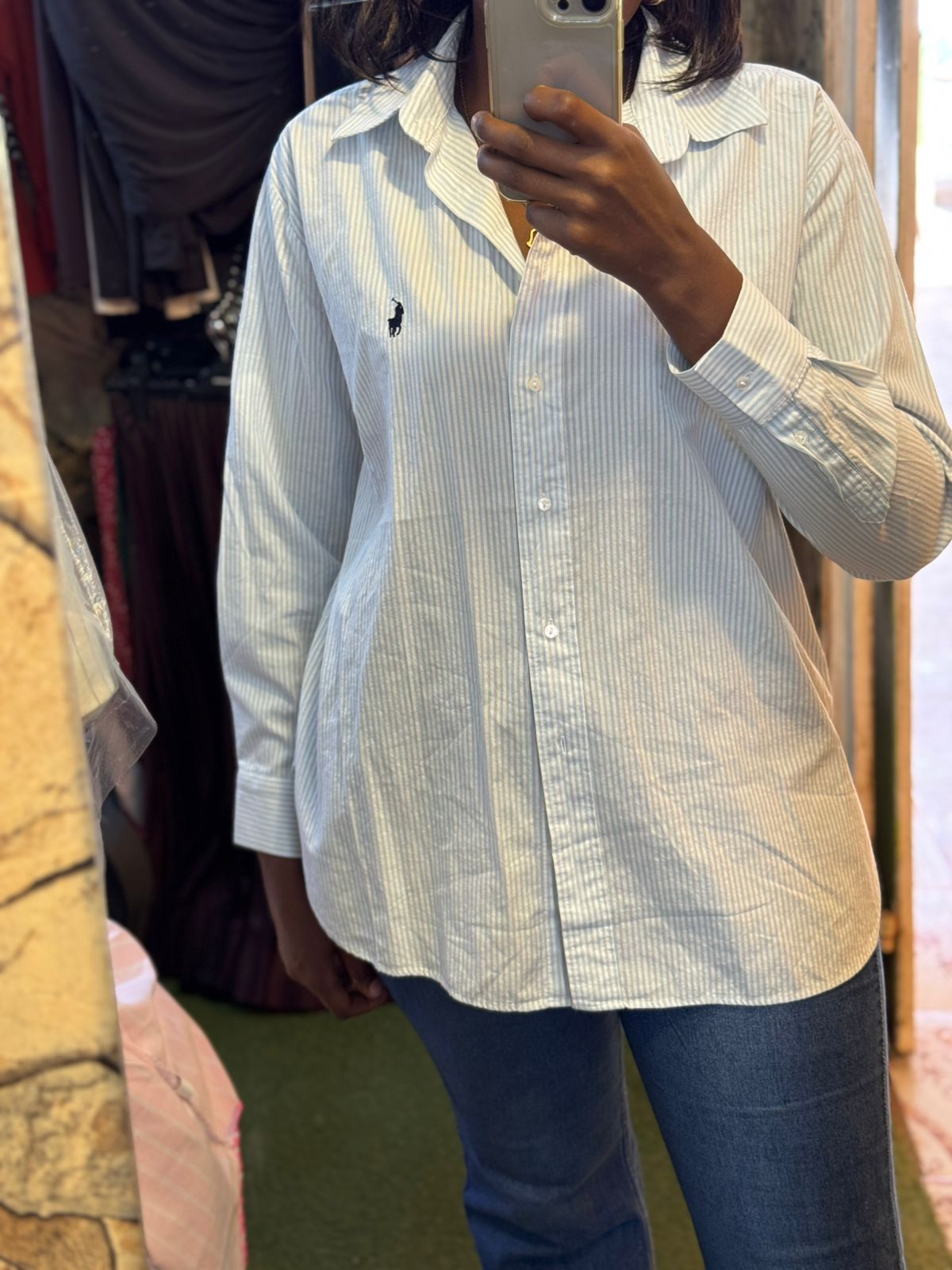 Polo-inspired Striped Shirt