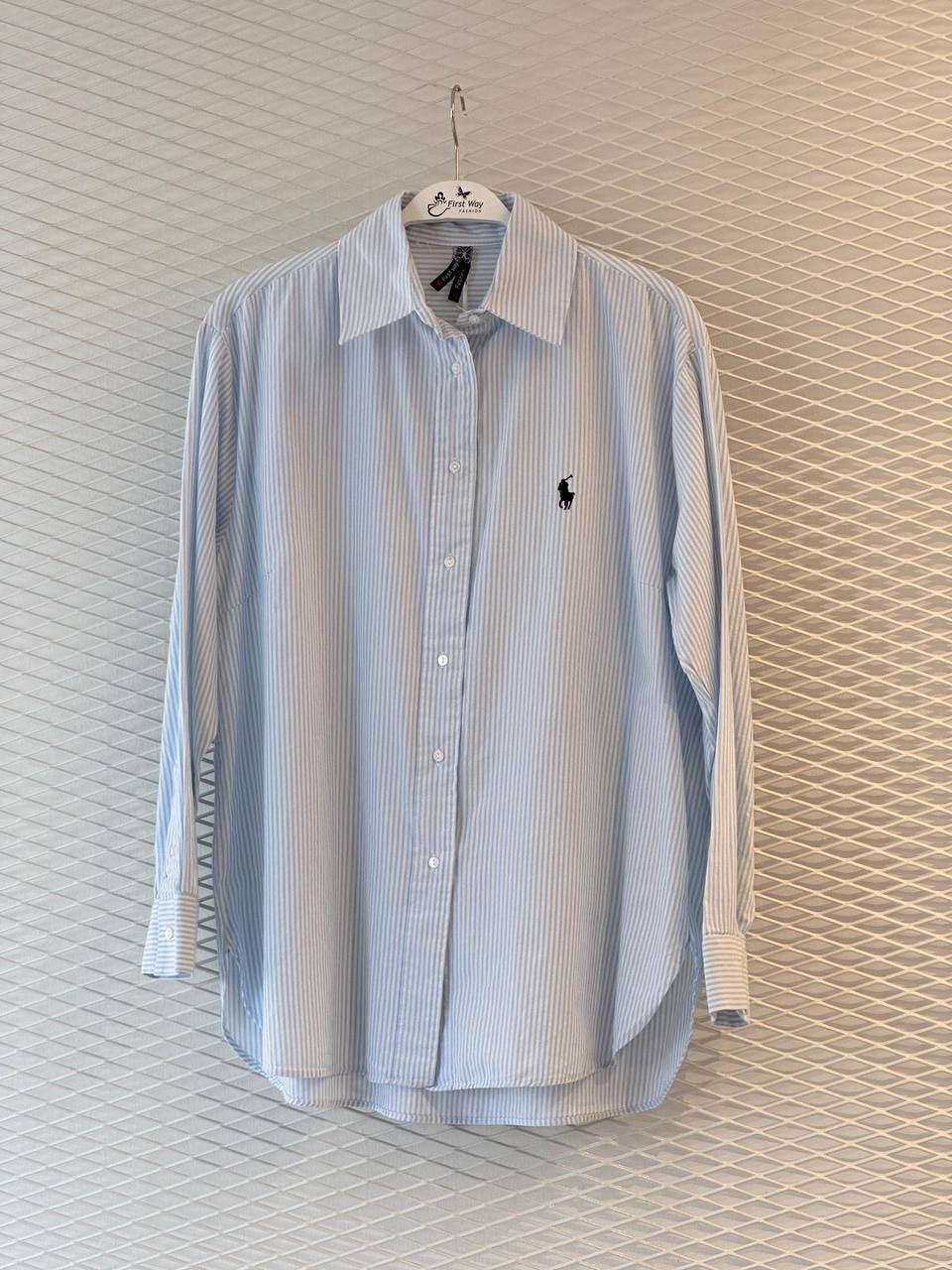 Polo-inspired Striped Shirt