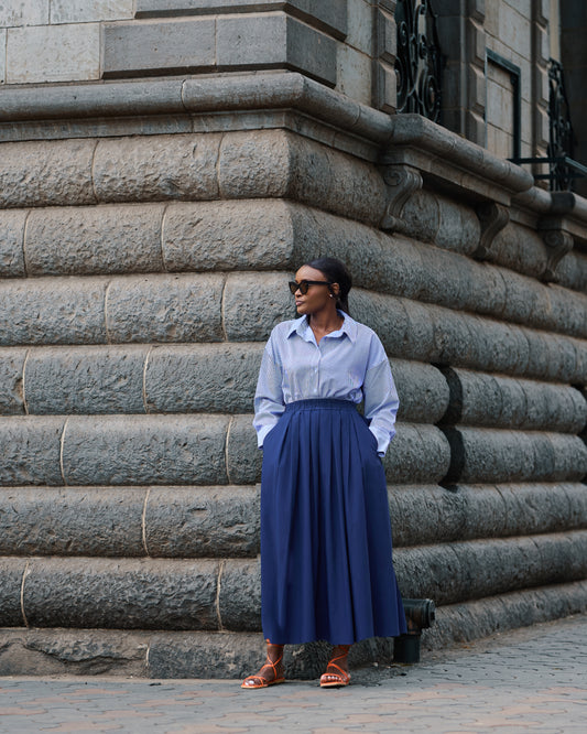 Poplin Maxi Skirt