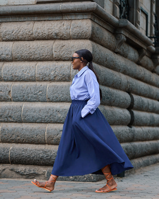 Poplin Maxi Skirt