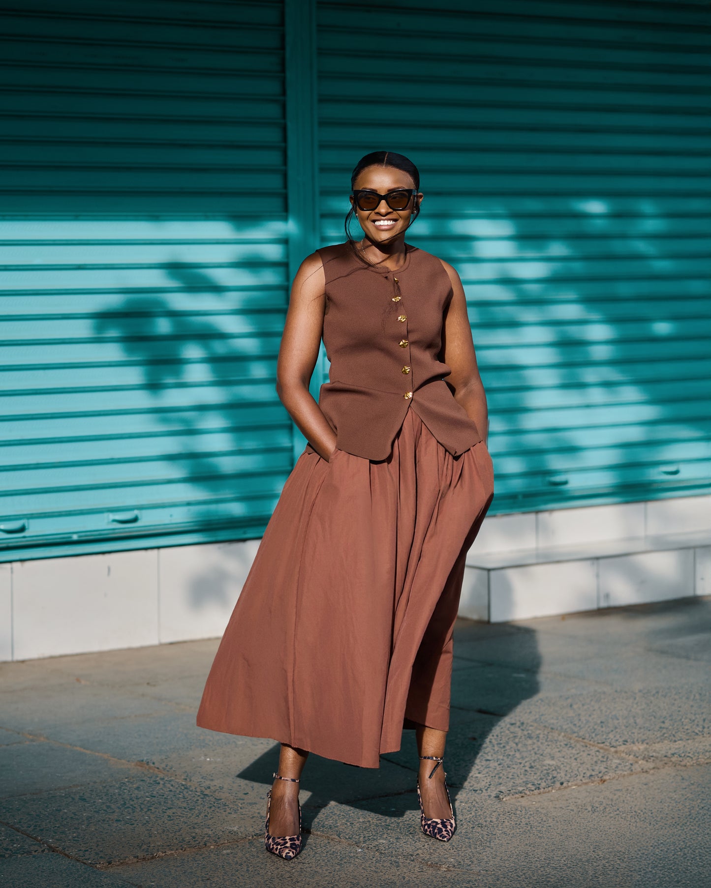 Poplin Maxi Skirt