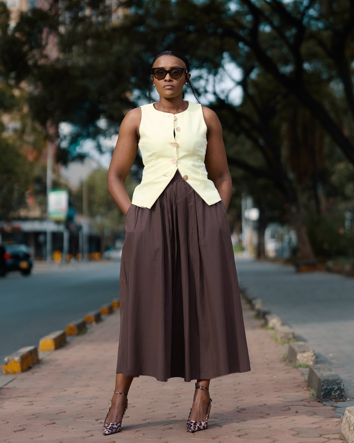 Poplin Maxi Skirt