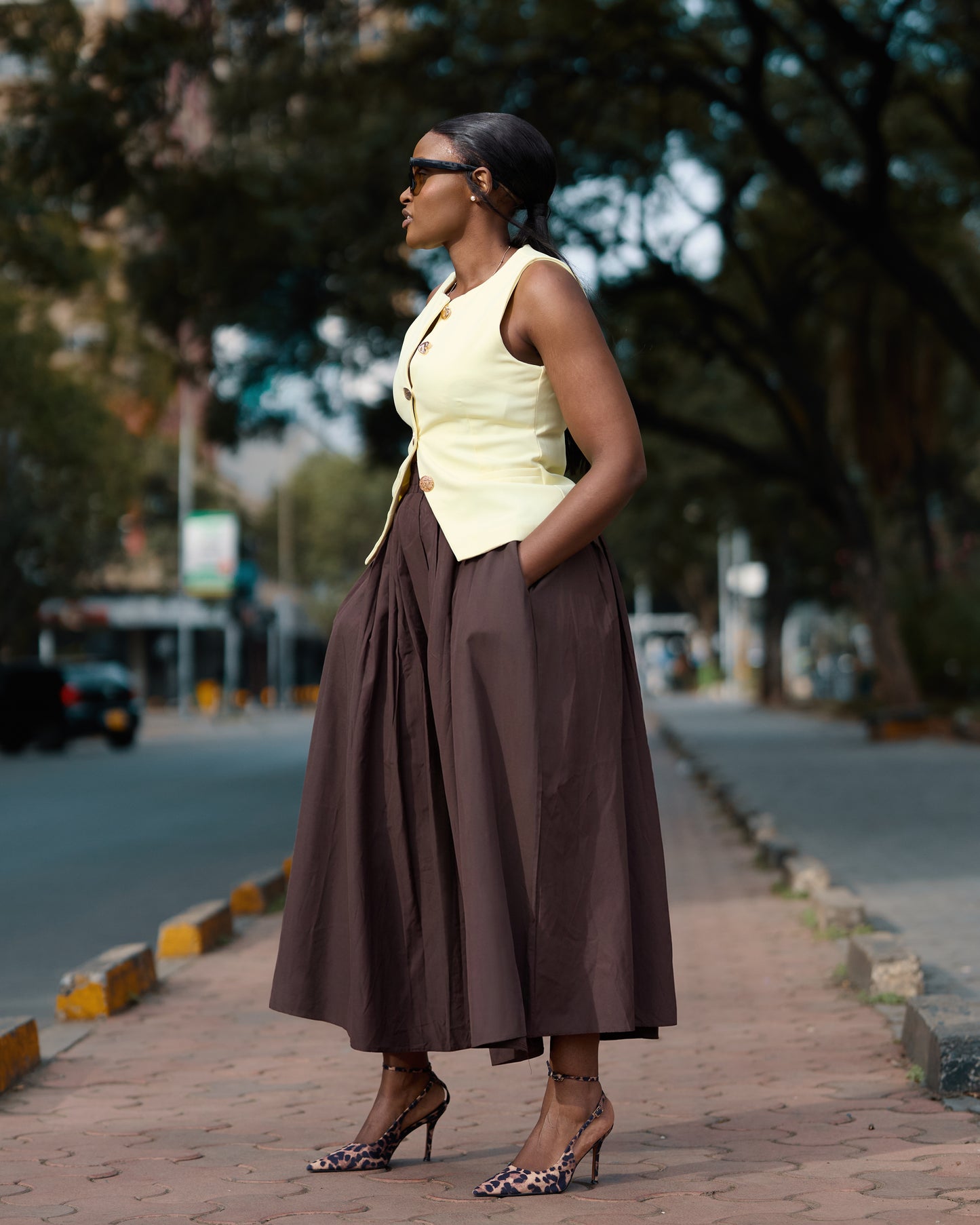 Poplin Maxi Skirt