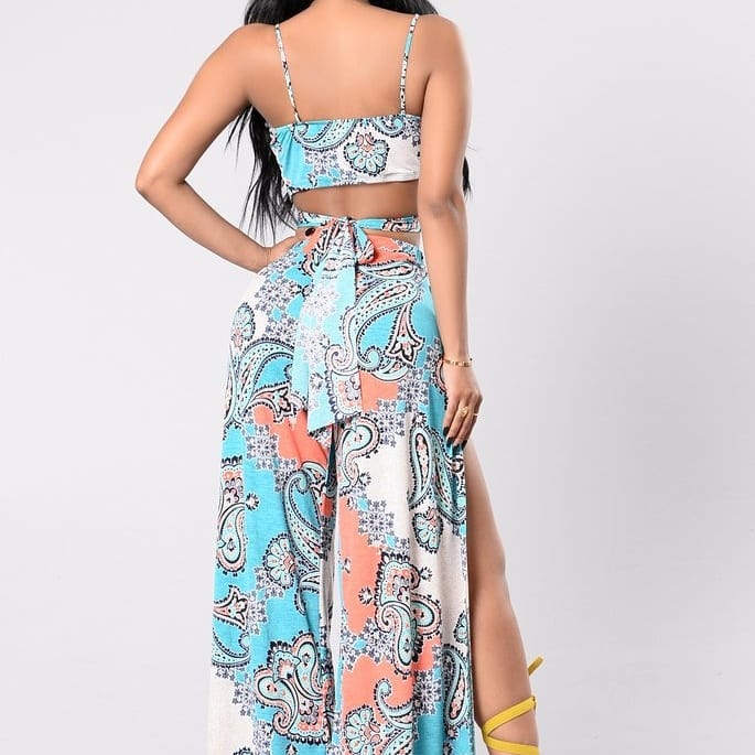 Side Slit Pant Set