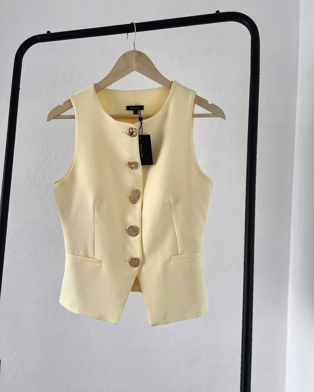 Massimo Gold-buttoned Halfcoat