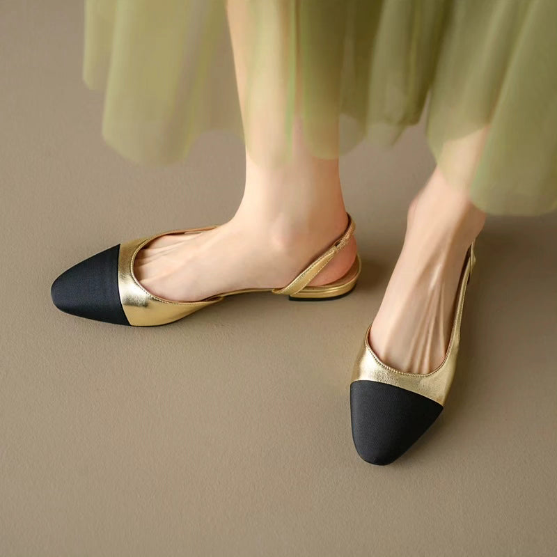 Two-toned Slingbacks