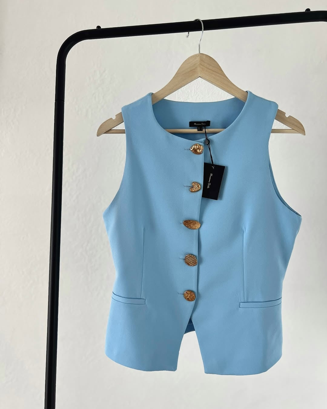 Massimo Gold-buttoned Halfcoat