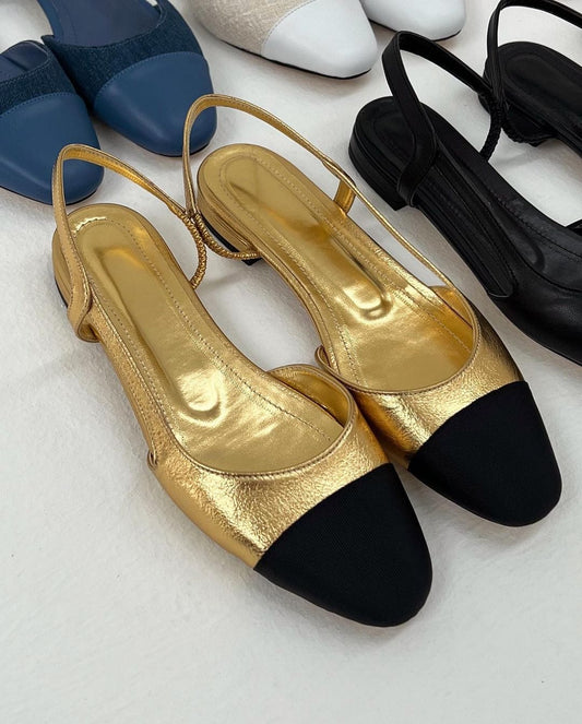 Two-toned Slingbacks