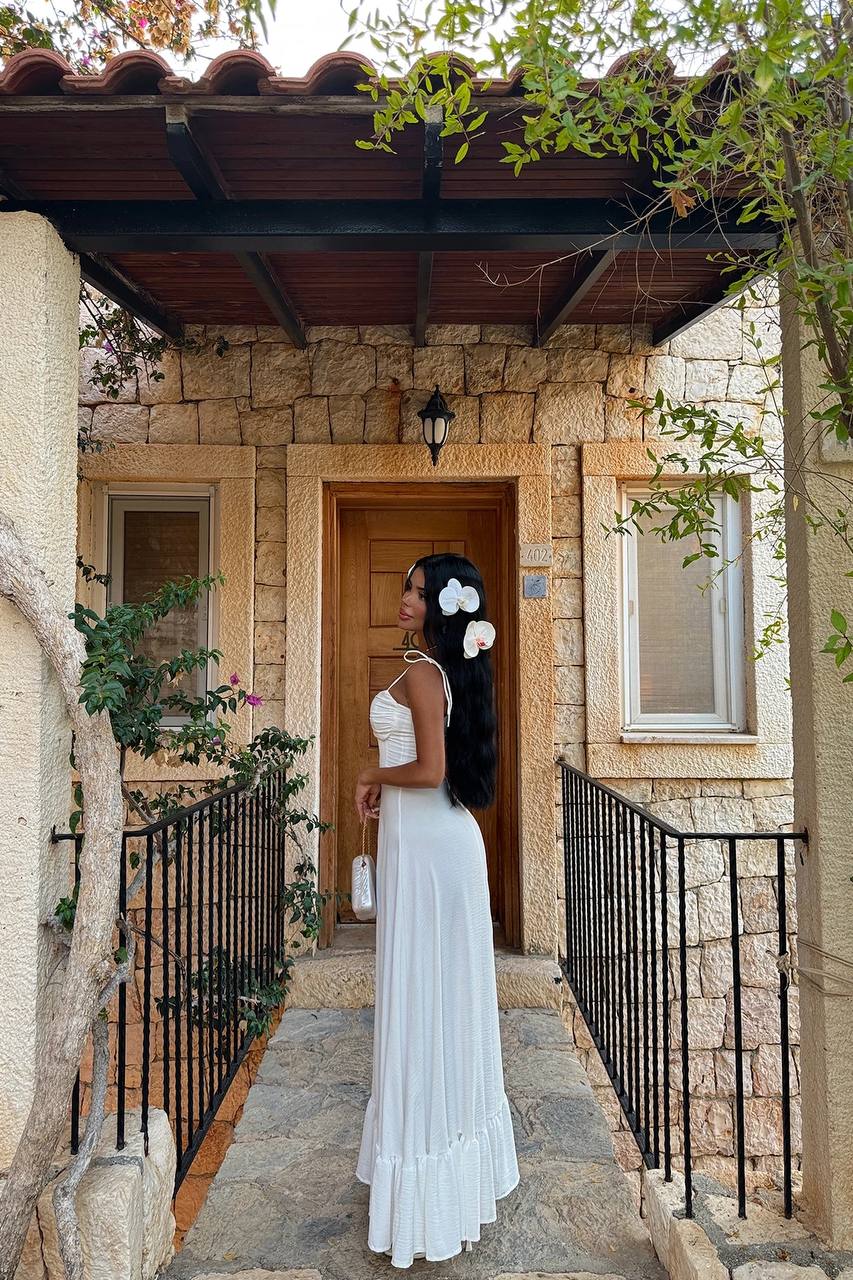 Capri Shoulder-tie Corset Maxi