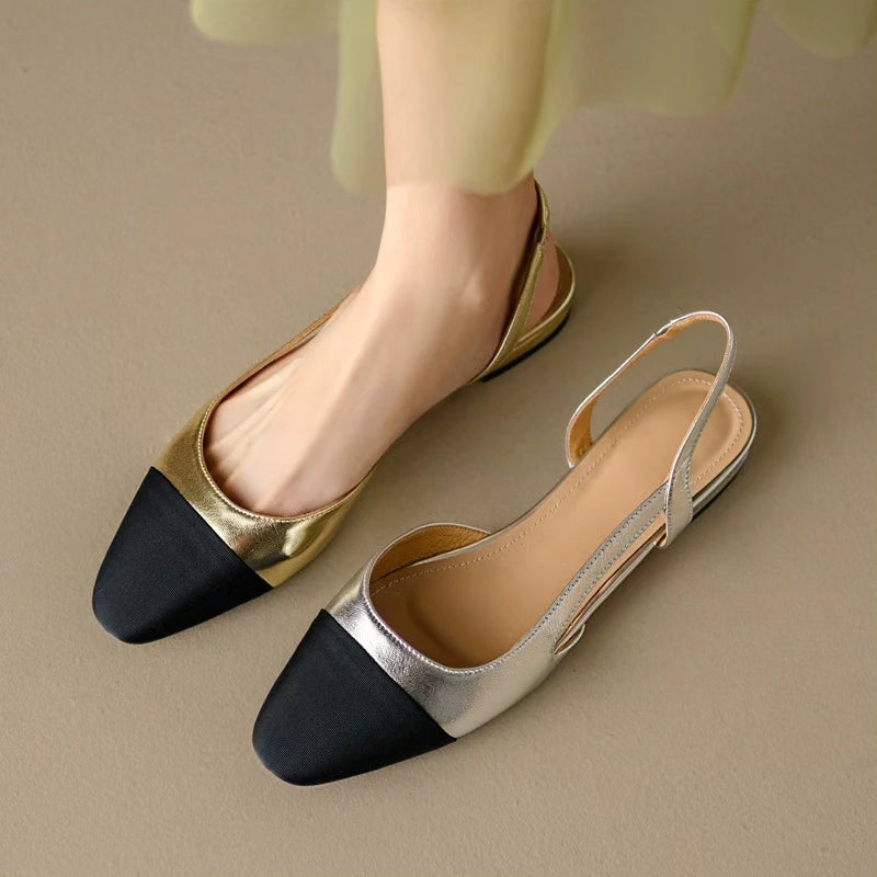 Two-toned Slingbacks
