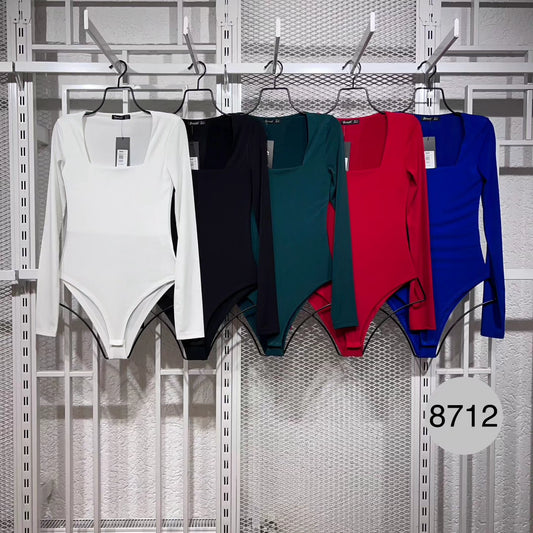 Square-neck bodysuit