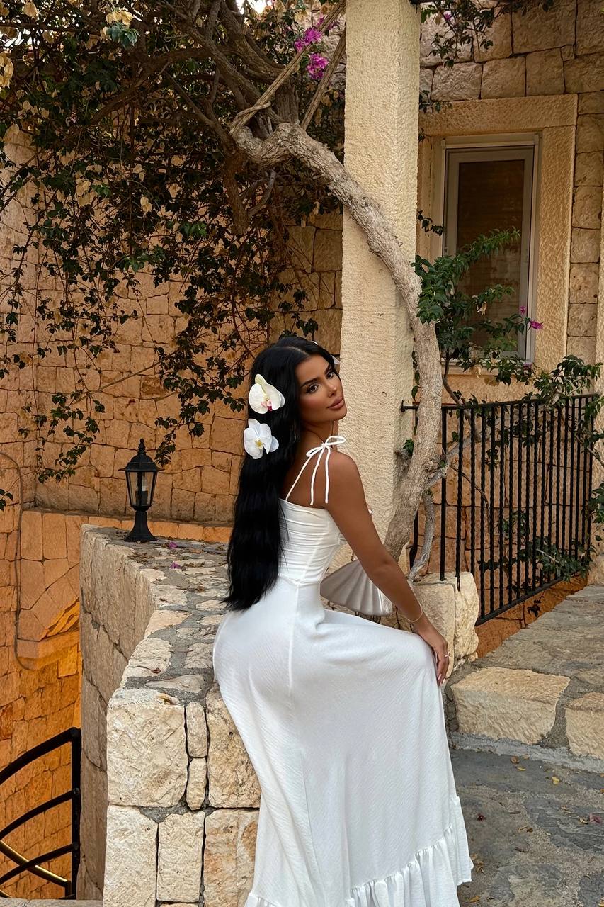 Capri Shoulder-tie Corset Maxi