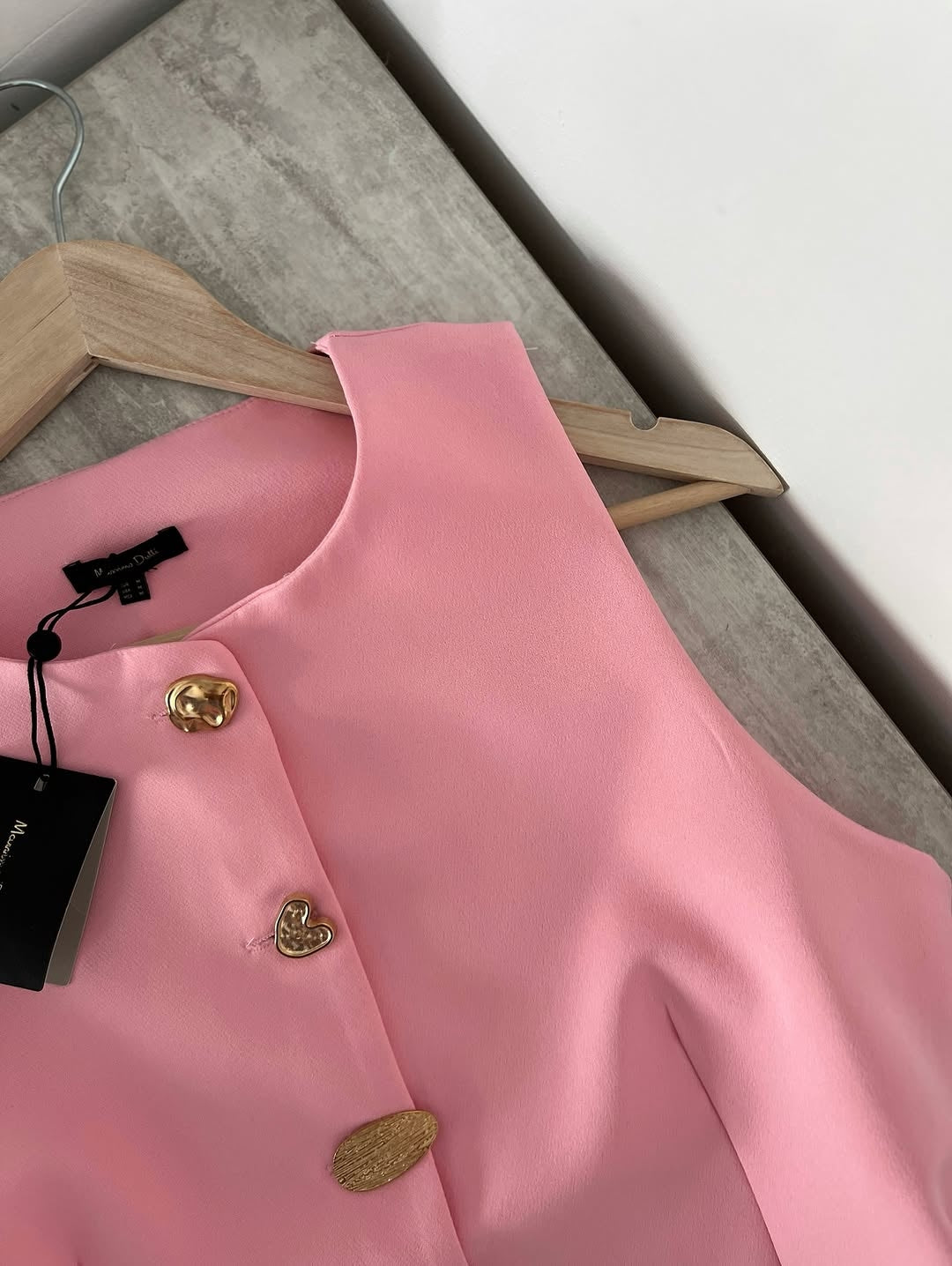 Massimo Gold-buttoned Halfcoat